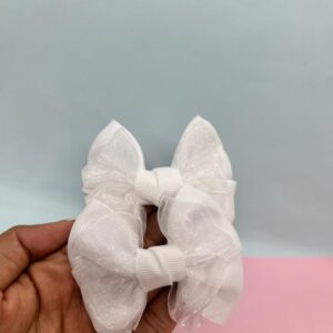 3094 BICO DE PATO LAÇO TULE PAR MENINA